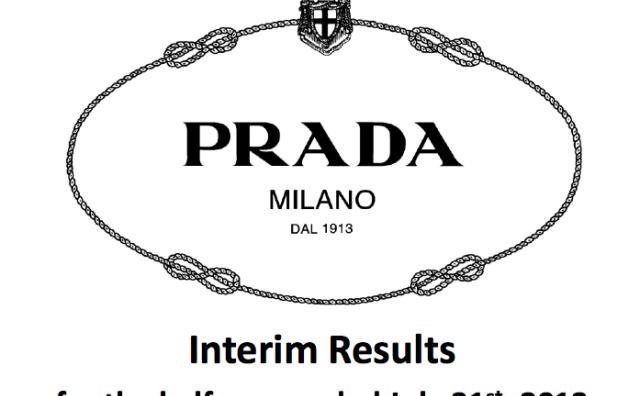 Prada 发布2013年上半年完整财报