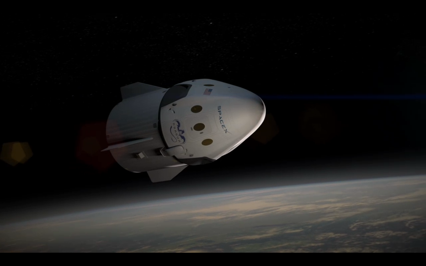 飞龙2号横空出世elonmusk为spacex首个载人飞船揭幕