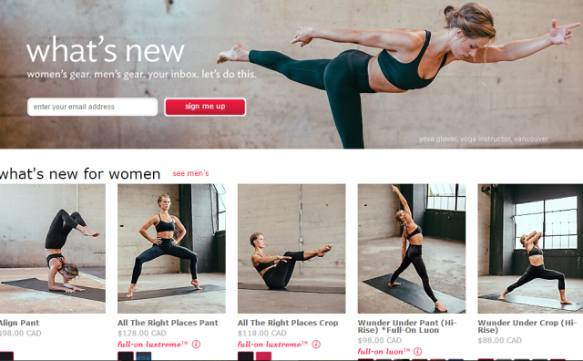 让用户更容易找到自己想要的那条瑜伽裤！Lululemon 革新产品命名和陈列方式