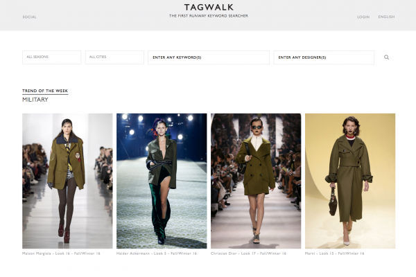 “时尚界的 Google”？全球首个时装秀搜索引擎 Tag-walk 诞生
