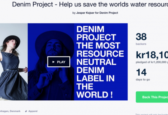 丹麦牛仔品牌 Denim Project 98%的原料为废弃织物，每件衣服节约 1.1万升净水