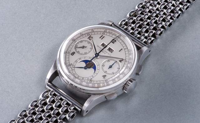 一块罕见的百达翡丽 1518全钢表以1100万美元刷新腕表拍卖纪录