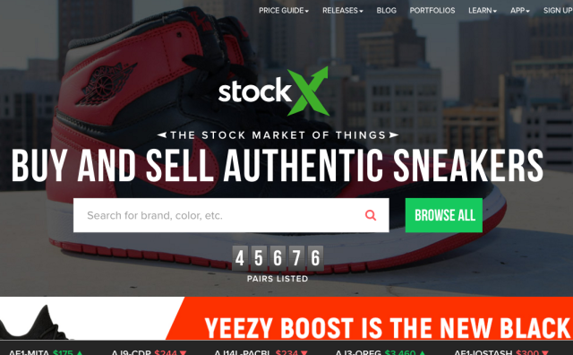 运动鞋的“交易所” StockX 融资600万美元，饶舌巨星“痞子阿姆”等明星大鳄参与投资