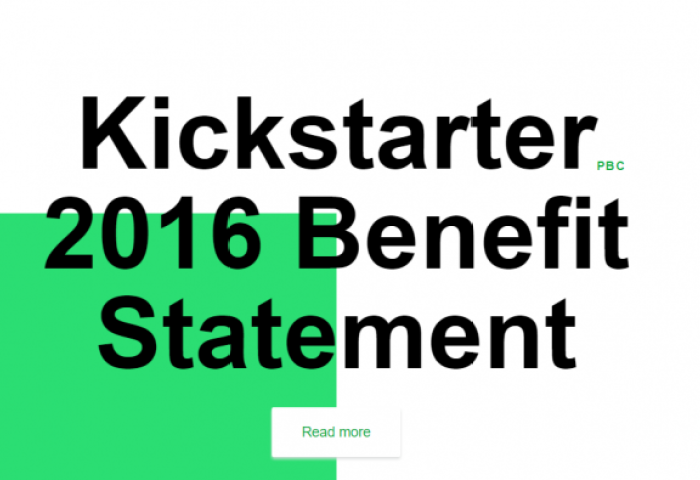 作为“公益组织”的美国众筹平台 Kickstarter 发布第一份社会贡献报告