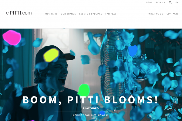 在线展会服务系统 e-Pitti.com 数字活动受时尚买手追捧，网站流量大幅增长