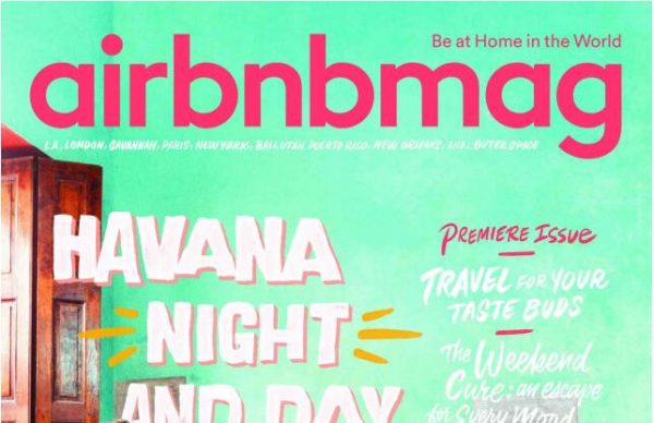 赫斯特与 Airbnb 联合发行的纸质杂志 Airbnbmag 5月23日正式面世
