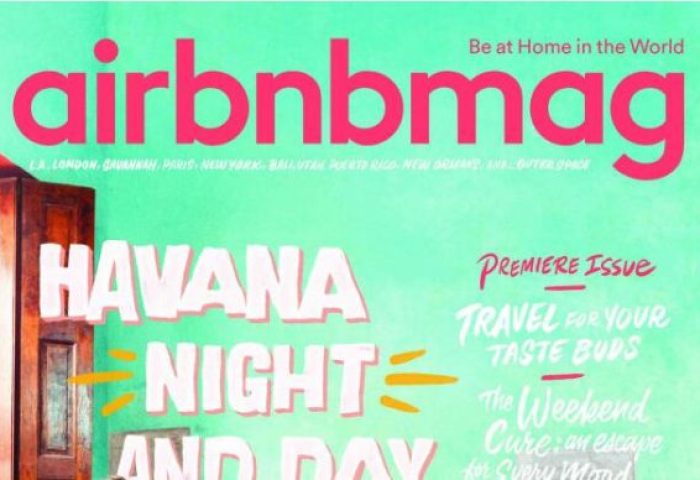 赫斯特与 Airbnb 联合发行的纸质杂志 Airbnbmag 5月23日正式面世