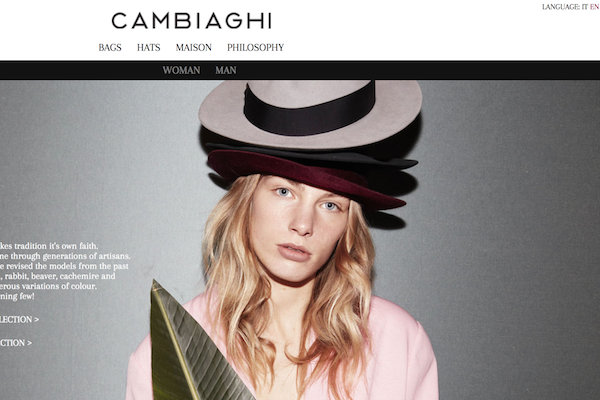 130多年历史的意大利奢侈帽子品牌 Cambiaghi 获 AVM Gestioni 投资