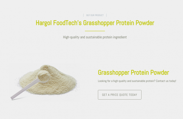 以蚱蜢为原料生产蛋白质替代食品，Hargol 融资60万美元