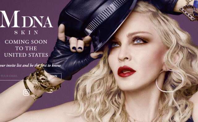 时隔三年，麦当娜与日本美容厂商合作推出的 MDNA Skin 护肤系列登陆美国