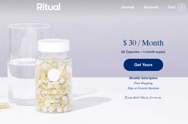 专为女性打造的维生素品牌 Ritual 完成 A轮融资 1050万美元