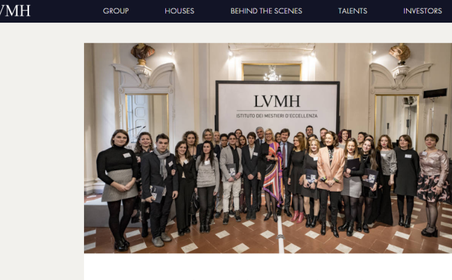 LVMH 旗下工匠培训计划 IME在意大利佛罗伦萨 Pucci总部启动
