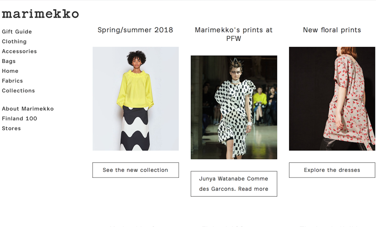 芬兰时尚品牌 Marimekko 公布前9个月财报，销售额和营业利润双增长
