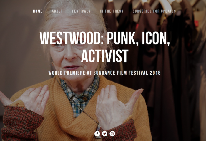 英国时装设计大师 Vivienne Westwood 纪录片即将公映
