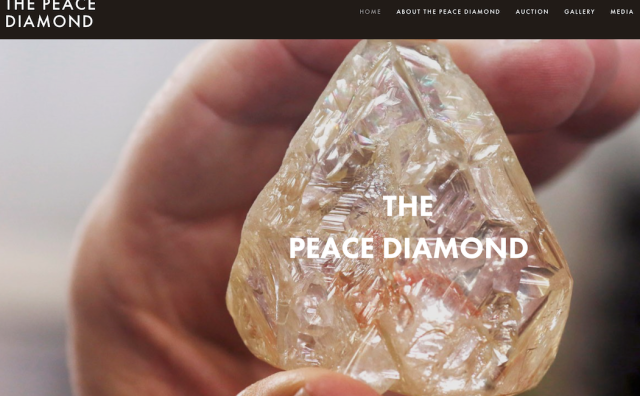 英国珠宝商 Laurence Graff 630万美元拍下塞拉利昂首颗公共拍卖钻石原石“和平钻”