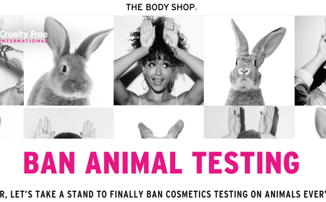 The Body Shop 联合 Cruelty Free International ，推出有史以来规模最大的反动物实验活动