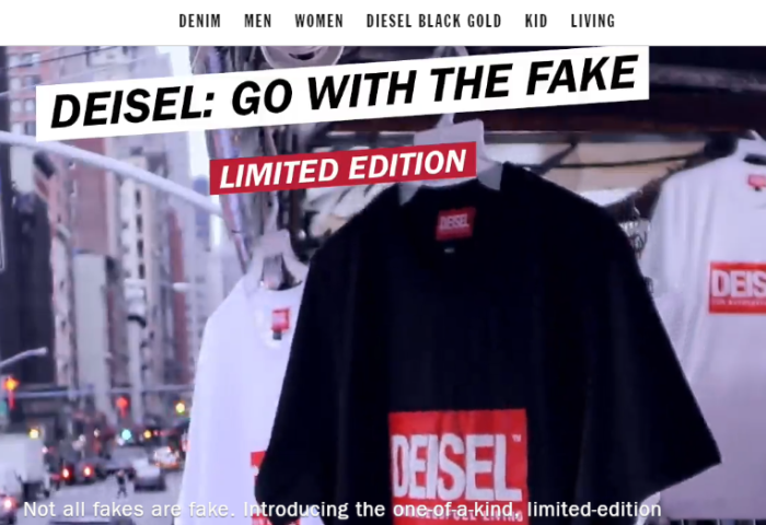 Diesel 为了让自己再次变酷，在纽约唐人街开了一家故意拼错名字的“Deisel”限量版“山寨”店
