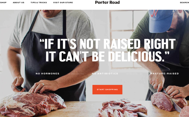 屠夫也触电！主打透明供应链的线上肉店 Porter Road 完成370万美元种子轮融资
