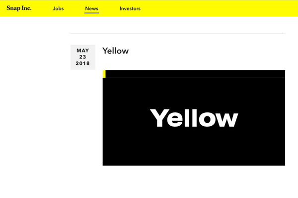 移动社交软件 Snapchat 的母公司推出移动媒体加速器项目：Yellow