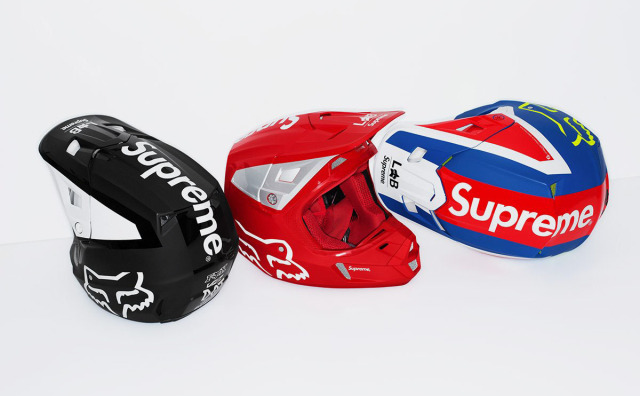 纽约著名街头潮牌 Supreme 与极限运动品牌 Fox Racing 推出联名越野摩托装备系列