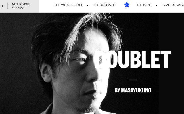 潮牌 Doublet 的日本设计师井野将之获得第五届 LVMH Prize 青年设计师大奖冠军