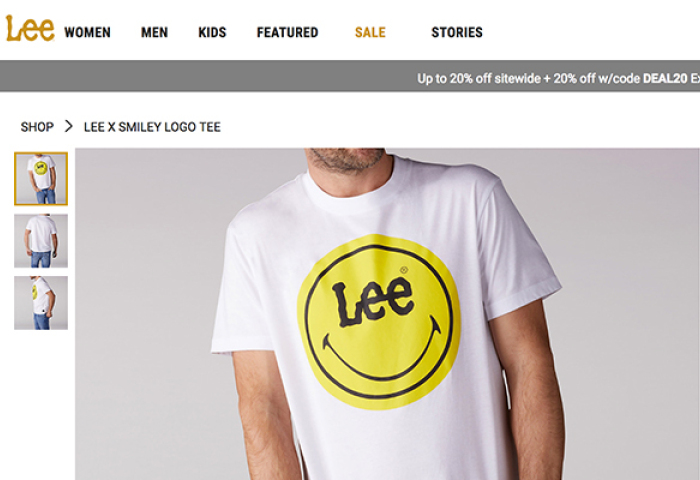 黄色笑脸品牌授权公司the smiley company联手牛仔老牌 lee 大获成功