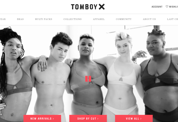 美国互联网“中性内衣”初创公司 TomboyX 完成430万美元 A轮融资