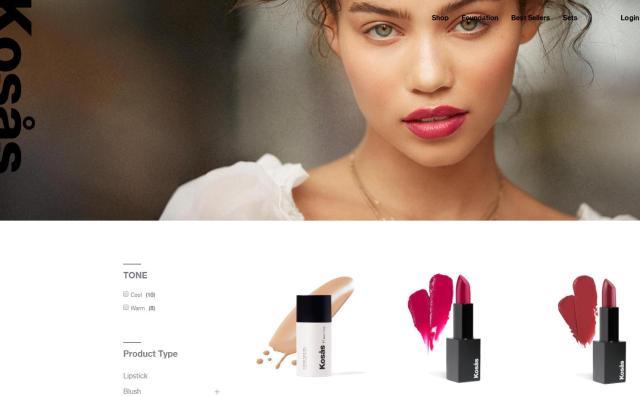 美国天然彩妆公司 Kosås 完成新一轮融资，2018年销售额预计同比增长300%