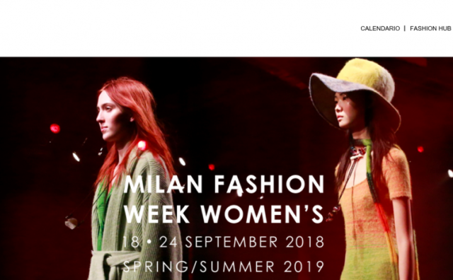 2018年9月米兰时装周女装展初版日程公布，61场走秀，中国设计师欧敏捷、杨子入选