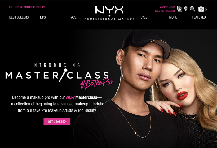 美国彩妆品牌 NYX 推出线上美妆教学资源库 Masterclass ，旨在向所有消费者教授专业美妆知识