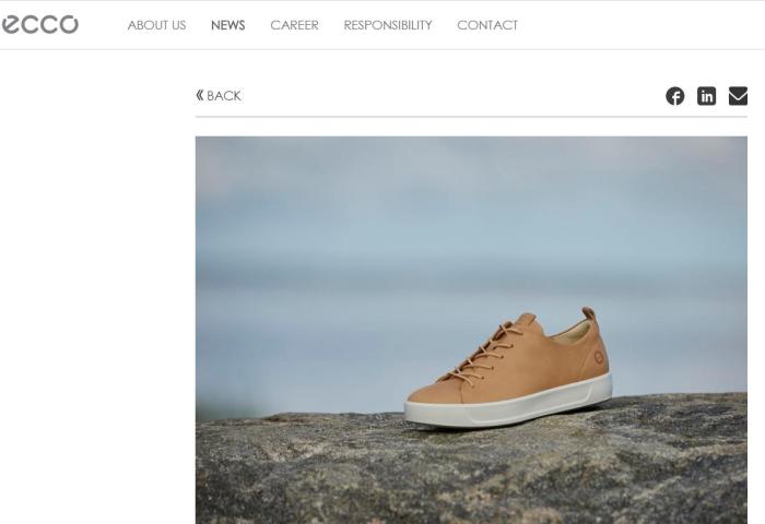 丹麦皮具鞋履品牌 Ecco 推出新型环保鞣革技术，制作一张牛皮可节约20升水