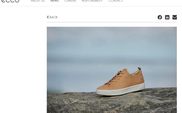 丹麦皮具鞋履品牌 Ecco 推出新型环保鞣革技术，制作一张牛皮可节约20升水