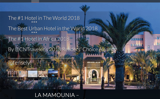 世界上最具历史意义的酒店之一：马拉喀什皇宫酒店 La Mamounia控股权将被摩洛哥政府出售