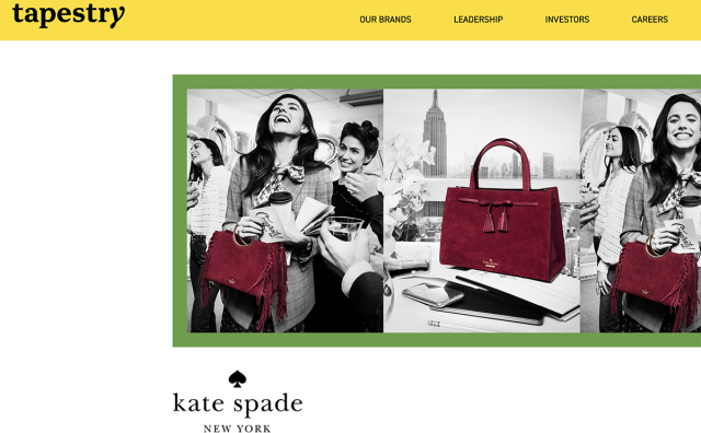 Kate Spade 品牌手袋热销，助力 Tapestry 集团上季度销售额同比增长7%