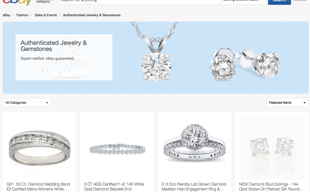 继手袋和腕表之后，eBay 又将奢侈品鉴定服务扩展至高端珠宝品类