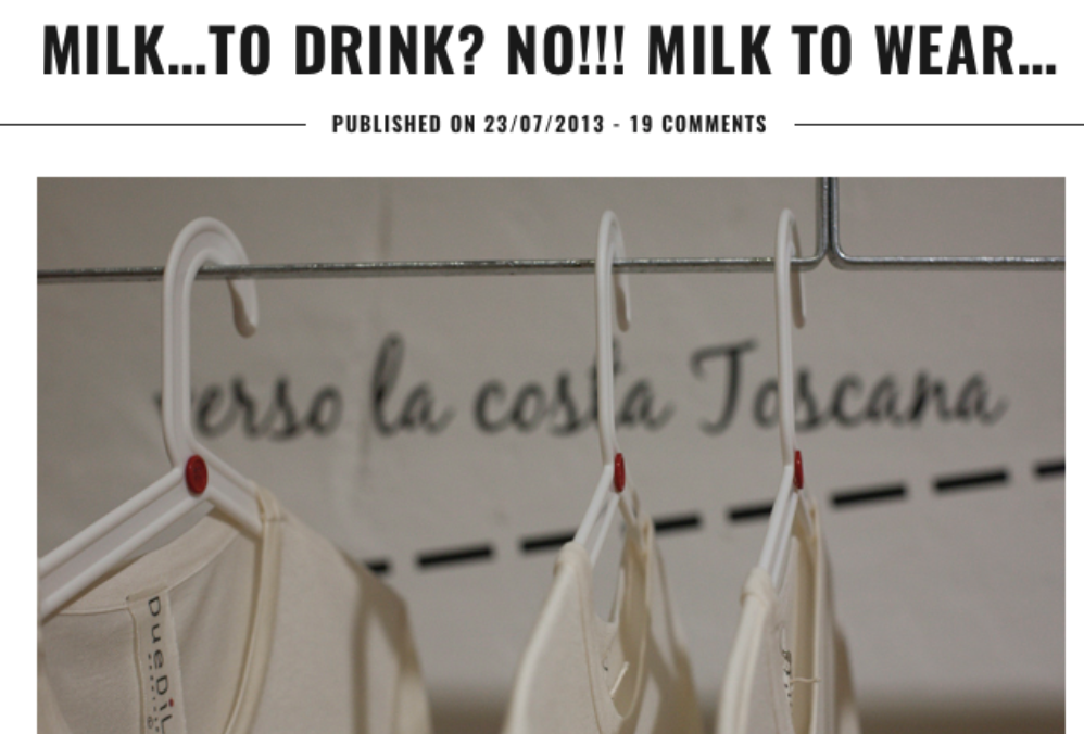 过期牛奶不必倒掉了！意大利初创时装品牌 Duedilatte 研发出防过敏、更柔软的牛奶基纤维