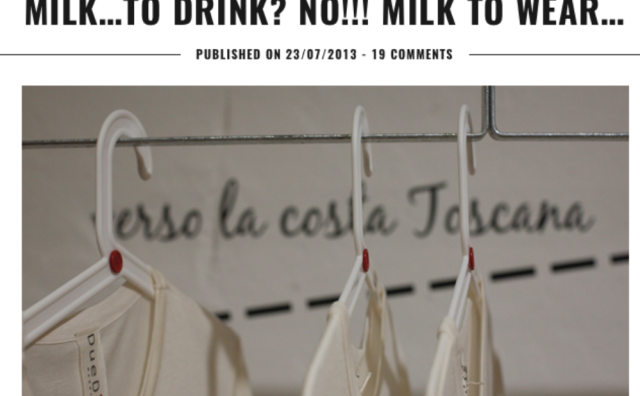 过期牛奶不必倒掉了！意大利初创时装品牌 Duedilatte 研发出防过敏、更柔软的牛奶基纤维