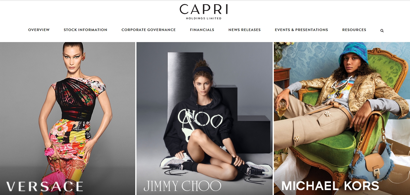 美国 Capri集团最新季报：新收购的两大奢侈品牌 Versace 与 Jimmy Choo 销售攀升但依然亏损