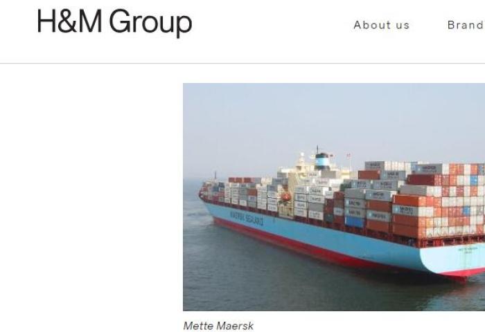 H&M集团与海运巨头Maersk及“通路联盟”合作，探索更环保的商业运输方式