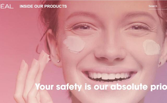 欧莱雅集团推出线上平台Inside Our Products，确保产品成分与来源完全透明公开