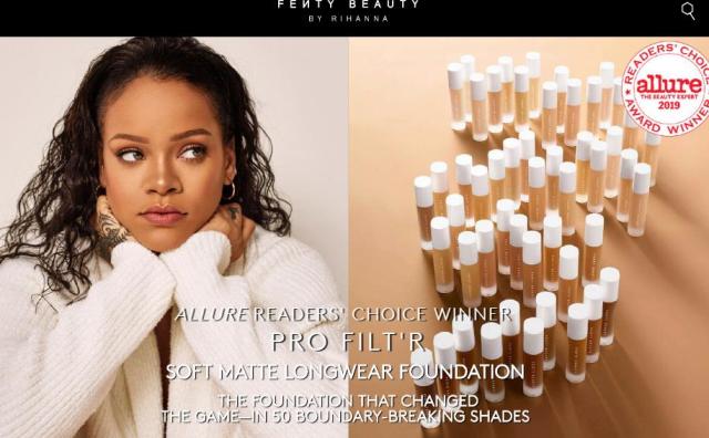 Rihanna 美妆系列 Fenty Beauty  拓展亚洲市场，首先落地中国的香港澳门和韩国两地