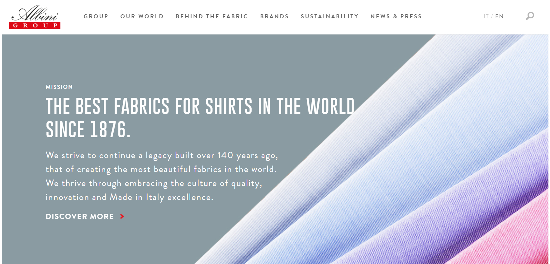 意大利衬衫面料厂商 Gruppo Albini 2018年盈利大涨50%，表现为过去三年最佳