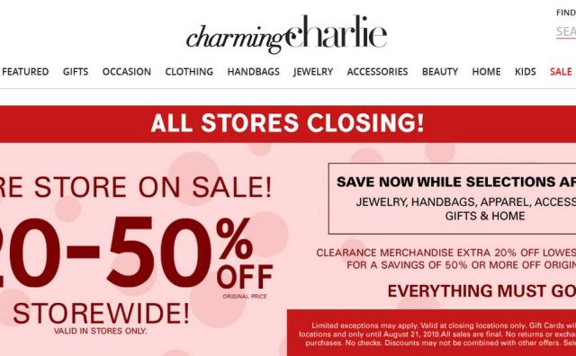 美国时尚配饰零售商 Charming Charlie 第二度申请破产，旗下门店或将全部关闭