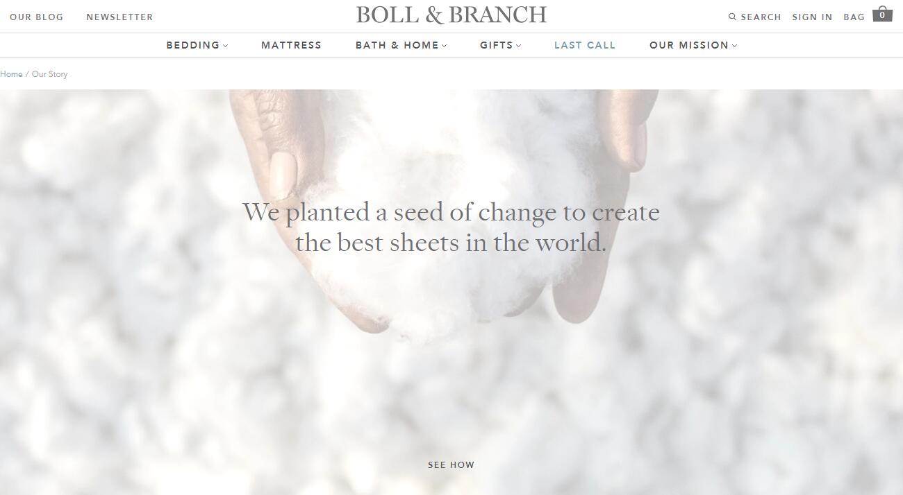 美国可持续家纺品牌 Boll & Branch 获 L Catterton 1亿美元战略投资