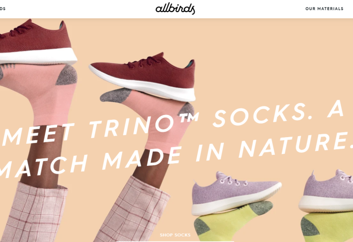 以“羊毛鞋”起家的 Allbirds 首次涉足鞋履以外的领域，推出环保袜子