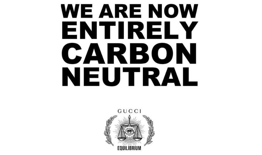 Gucci 宣布其品牌运营和供应链完全实现“碳中和”