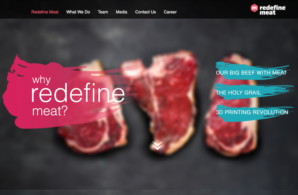 素肉3D打印技术初创公司 Redefine Meat 完成600万美元种子轮融资
