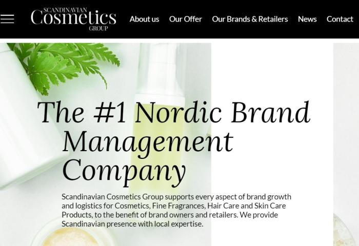 北欧最大的独立美妆产品分销商 Scandinavian Cosmetics Group 以6000万欧元被转售