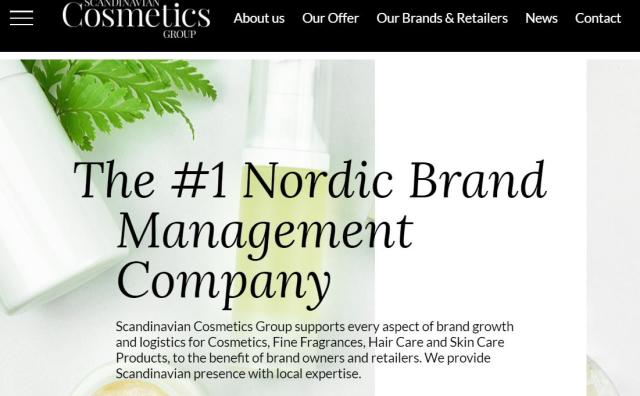 北欧最大的独立美妆产品分销商 Scandinavian Cosmetics Group 以6000万欧元被转售