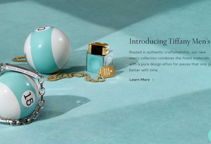 为触达愈发“爱美”的男性消费者，Tiffany 推出首个男士珠宝配饰系列